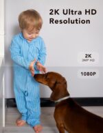 2K Wired Security Camera, Indoor/Outdoor for Home, Pet, Baby, Nanny, IP65 Waterp... - Image 5