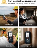 DTAPE DT50 165 Ft Laser Measuring Tool, High-Accuracy Laser Tape Measure, 2" Bac... - Image 8