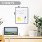 VUSIGN Small White Board Dry Erase, 14'' x 11'' Magnetic Dry Erase Board, Mini W... - Image 4