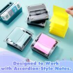 4 Pcs Pop up Sticky Notes Dispenser Sticky Note Holder Black Base Clear Top for ... - Image 3