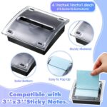 4 Pcs Pop up Sticky Notes Dispenser Sticky Note Holder Black Base Clear Top for ... - Image 4