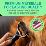 Maxpower Planet Hair Brush - Double Sided Shedding, Dematting Undercoat Rake for... - Image 4