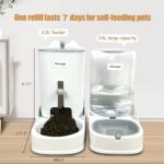 Gravity cat Feeder by Petmagic is a 3.6L Large-Capacity cat Food and Water Bowl ... - Image 6