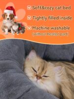 Rywell Heated Cat Bed, Large Versatile Heated Cat Bed Indoor,Soft & Cozy for All... - Image 7