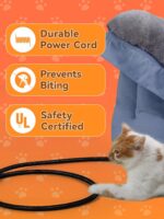 Rywell Heated Cat Bed, Large Versatile Heated Cat Bed Indoor,Soft & Cozy for All... - Image 8