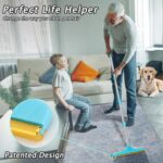 Carpet Rake for Pet Hair Removal - Reusable Pet Hair Remover, 60” Adjustable Lon... - Image 3