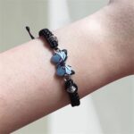 Cute Butterfly Charm Bracelets for Women Adjustable Braided Rope Friendship Brac... - Image 3