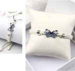 Cute Butterfly Charm Bracelets for Women Adjustable Braided Rope Friendship Brac... - Image 6