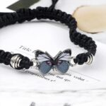Cute Butterfly Charm Bracelets for Women Adjustable Braided Rope Friendship Brac... - Image 8