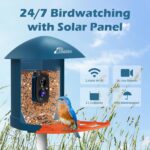 Smart Bird Feeder with Camera & Solar Panel, 2K HD Birdwatching Live | with AI I... - Image 8