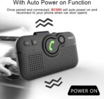 Bluetooth Car Speaker for Cell Phone, 3W Speakers, Handsfree Bluetooth Car Kit A... - Image 6