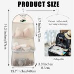 Multi Purpose Multi Layer Mesh Storage Hanging Bag,Hanging Storage with Metal Ha... - Image 5
