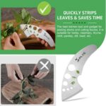 Plys Herb Stripper Tool for Basil - Stainless Steel Kitchen Herb Cutter 9 Holes,... - Image 4