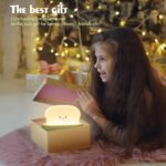 QANYI Desk Decor Toaster Lamp, Rechargeable Small Lamp with Smile Face Toast Bre... - Image 4