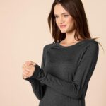 Amazon Essentials Womens Brushed Tech Stretch Long-Sleeve Crewneck Shirt (Availa... - Image 5
