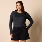 Amazon Essentials Womens Brushed Tech Stretch Long-Sleeve Crewneck Shirt (Availa... - Image 7