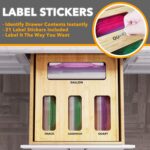 SpaceAid Bag Storage Organizer for Kitchen Drawer, Bamboo Organizer, Compatible ... - Image 4