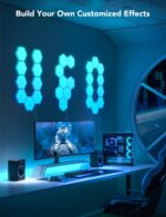 Govee Glide Hexa Light Panels, RGBIC Hexagon LED Wall Lights | Wi-Fi Smart Home ... - Image 3