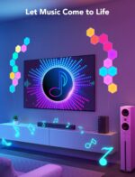 Govee Glide Hexa Light Panels, RGBIC Hexagon LED Wall Lights | Wi-Fi Smart Home ... - Image 5
