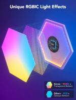 Govee Glide Hexa Light Panels, RGBIC Hexagon LED Wall Lights | Wi-Fi Smart Home ... - Image 6