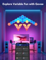 Govee Glide Hexa Light Panels, RGBIC Hexagon LED Wall Lights | Wi-Fi Smart Home ... - Image 7