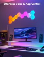 Govee Glide Hexa Light Panels, RGBIC Hexagon LED Wall Lights | Wi-Fi Smart Home ... - Image 8