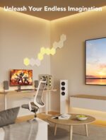 Govee Glide Hexa Light Panels, RGBIC Hexagon LED Wall Lights | Wi-Fi Smart Home ... - Image 9