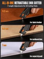VOTREK® Box Cutter Retractable| Metal Utility Knife Set【Built-In Storage】Tool-Fr... - Image 4