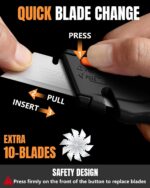 VOTREK® Box Cutter Retractable| Metal Utility Knife Set【Built-In Storage】Tool-Fr... - Image 7