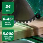 Metabo HPT 10-Inch Single Bevel Compound Miter Saw, 15-Amp Power Saw with Xact C... - Image 3