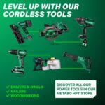 Metabo HPT 10-Inch Single Bevel Compound Miter Saw, 15-Amp Power Saw with Xact C... - Image 12