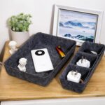 Desk Drawer Organizer Bins, 8pcs Felt Shallow Bathroom Storage Trays, Office Acc... - Image 4