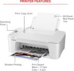 Canon PIXMA TS3720 Wireless All-in-One Printer for Basic Home Printing, White - Image 3