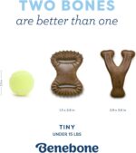 Benebone Puppy 2-Pack Dental Chew/Wishbone Dog Chew Toys, Made in USA, Real Baco... - Image 5