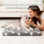 Dog Bed Mat, Reversible Crate Pad & Cute Dog Bed - Machine Washable Kennel Mat w... - Image 3