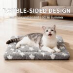Dog Bed Mat, Reversible Crate Pad & Cute Dog Bed - Machine Washable Kennel Mat w... - Image 4