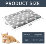 Dog Bed Mat, Reversible Crate Pad & Cute Dog Bed - Machine Washable Kennel Mat w... - Image 5