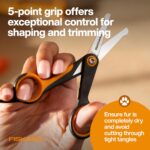 Fiskars Pet, Dog & Cat Grooming Scissors, Rounded Tips & SoftGrip Handle, Cat an... - Image 5