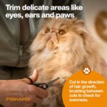 Fiskars Pet, Dog & Cat Grooming Scissors, Rounded Tips & SoftGrip Handle, Cat an... - Image 6