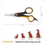 Fiskars Pet, Dog & Cat Grooming Scissors, Rounded Tips & SoftGrip Handle, Cat an... - Image 7