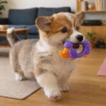 Cutie Chewies Hedgehog Dental Dog Chew Toy — Multi-Textured, Massages Gums, Floa... - Image 6