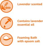 Amazon Basics Lavender Scented Foaming Bath with Essential Oil and Epsom Salt, S... - Image 4