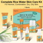Skin Care Set w/Korean Rice Extract for Hydration,Glow,Repair &Radiant Skin | 6P... - Image 8