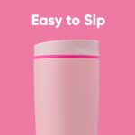 Owala SmoothSip Slider Insulated Stainless Steel Coffee Tumbler, Reusable Iced C... - Image 3