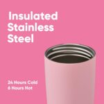 Owala SmoothSip Slider Insulated Stainless Steel Coffee Tumbler, Reusable Iced C... - Image 5