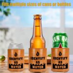 Fathers Day Men Gifts for Dad Him Leather Can Cooler: White Elephant Gifts Chris... - Image 4