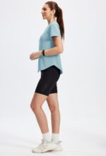 Alaroo Womens Workout Tops Sun Protection Running Pliates Athletic Lightweight S... - Image 7