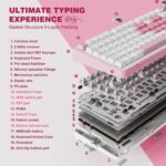 YUNZII B75 PRO Wireless Mechanical Gaming Keyboard | Custom 75% Layout with Knob... - Image 5
