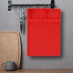 Find law Silicone Tools Mat for Griddle & Kitchen Countertop | Red Side Shelf Sp... - Image 6