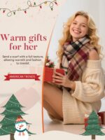 American Trends Womens Fall Winter Scarf Plaid Tassel Soft Warm Blanket Scarves ... - Image 3